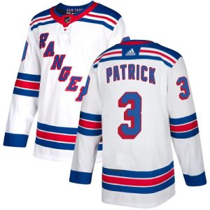 Herren New York Rangers Eishockey Trikot James Patrick #3 Authentic Weiß Auswärts